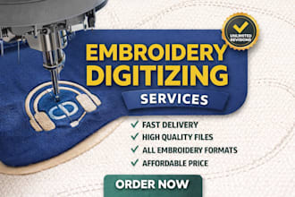 do professional embroidery digitizng in wilcom