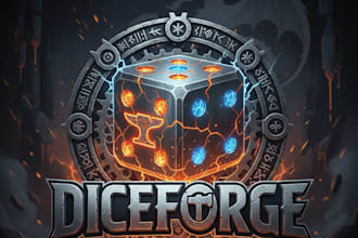 design a bold and fun dice logo for your brand