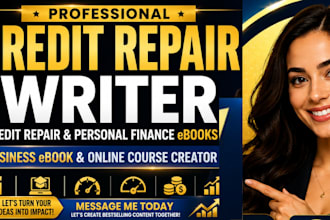create business ebook online course, credit repair,  credit score, finance mkt