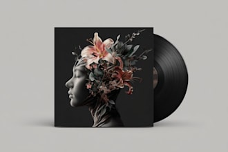make gorgeous album cover or music cover artwork