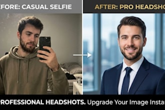create a studio quality linkedin headshot from your selfie
