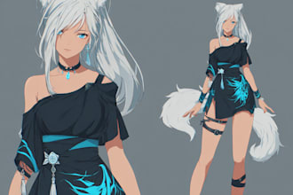 paint a outstanding anime character and original character art