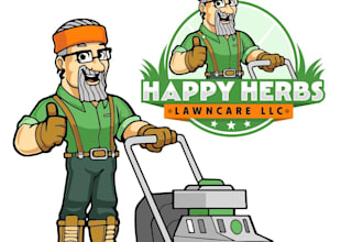design a clean landscape or garden logo