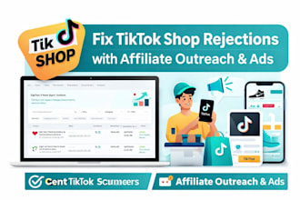 fix tiktok shop rejected listings sync shopify and set up influencer outreach