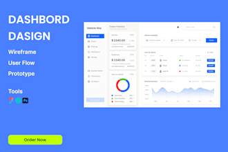 design any kind of dashboard,saas,web app,admin panel