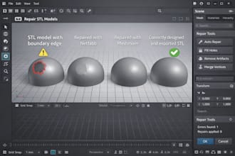 fix stl files for 3d printing