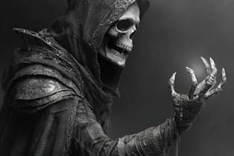 horror and dark fantasy illustrations