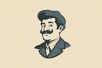 do an awesome vintage logo design