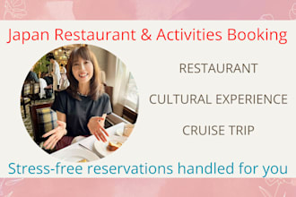 book restaurant reservations in japan for you
