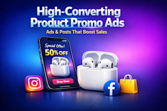 design product promo ads and social media posts