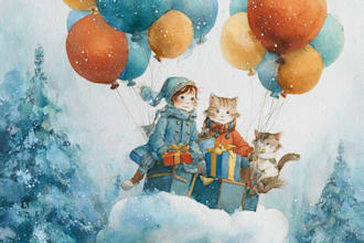 children story book illustration and children story book