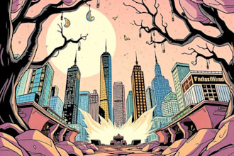 color your comic page or comic cover