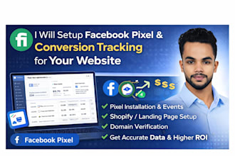 setup facebook pixel and conversion tracking for your website
