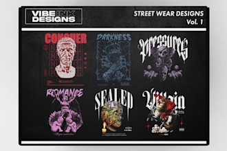 design a elegant streetwear clothing or tshirt logo