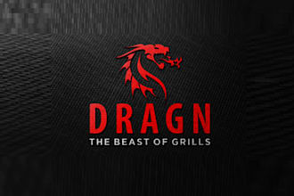 design modern classic dragon grill logo
