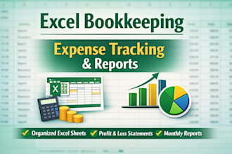 create an excel expense tracker and simple bookkeeping