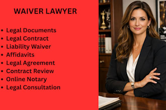 do legal documents consent forms, liability waivers, affidavits and disclaimers