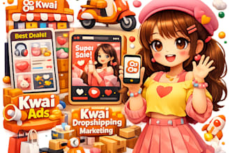 set up italian kwai shop, kwai product listing,kwai ads and kwai dropshipping