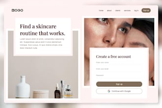 build cosmetics website, beauty website, peptide website