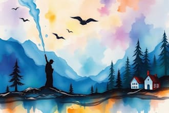 paint unique acrylic or watercolor art for you