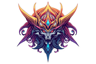 create logo designer anime, fantasy