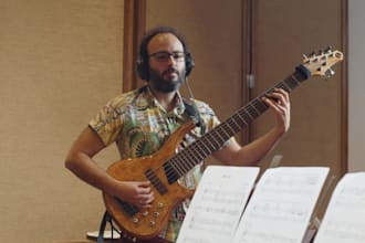 record a professional bass line for your tracks