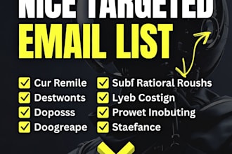 find niche targeted email list and b2b lead generation