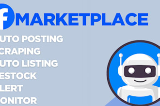 create facebook marketplace bot, auto posting bot, offerup, auto listing bot