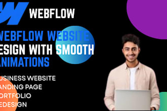 build wordpress webflow website with gsap  smooth scrolling animation