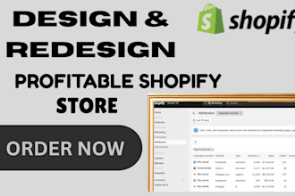 build automated shopify store,shopify dropshipping store, redesign shopify store