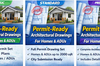 create permit ready architectural drawings for homes and adus