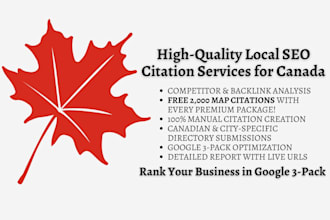 build high quality local citations for canadian businesses