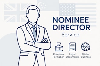 provide nominee director support for UK, US, and singapore business formation