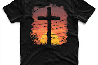typography christian t shirt design and graphic design