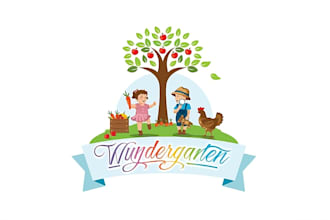 do modern childcare, daycare, baby shop, toy shop, education and kids logo
