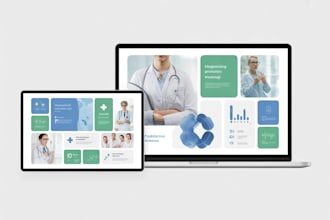 design professional nursing and medical powerpoint presentation healthcare slide