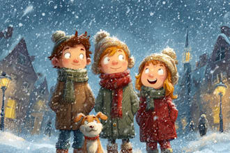 illustrate children story book illustration, kids story book