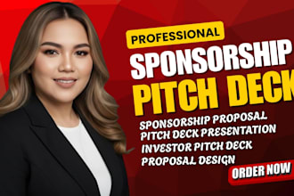design sponsorship powerpoint brand investor pitch deck presentation slides