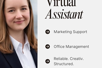 ihre kreative assistentin für administration und marketing