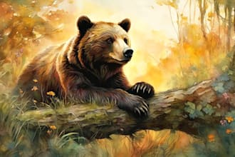 children storybook illustration watercolor