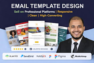 design responsive HTML email template for email marketing