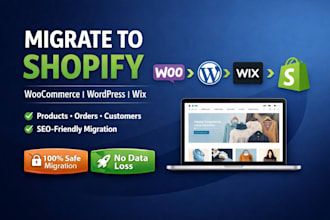 migrate woocommerce wordpress wix figma opencart 3dcart duda magen to shopify