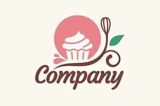 do creative cute cake maker woman logo with t shirt design