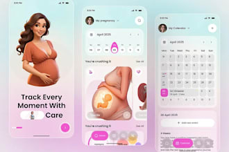 build mental health tracking app, pregnancy tracker, period tracker, fitness app