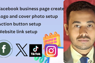 facebook page create and mange with logo and cover photo