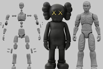 model cute 3d flexi toy articulated model fidget toy 3d dragon bjd model