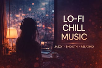 create exclusive lofi chill, jazzy hip hop music, chillhop, lofi vocal, neo soul