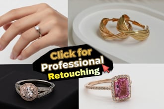 make your jewelry shine with professional high end retouching