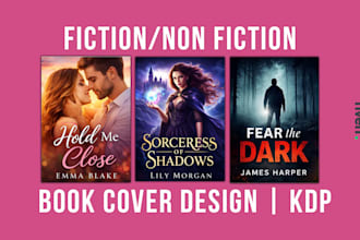 design fiction non fiction book cover, ebook cover, kdp book cover