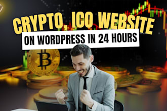 design p2p investment, bitcoin, meme icon, token, nft and crypto website